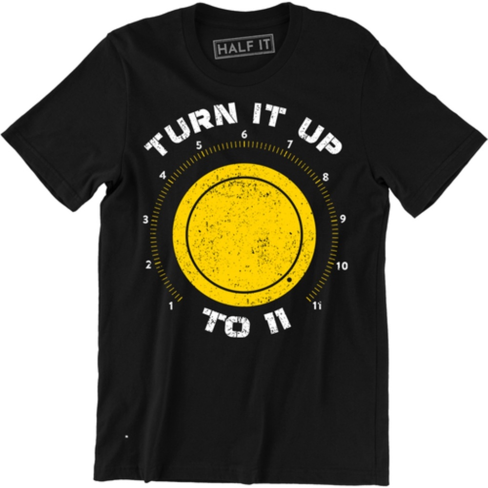 Turn It Up To 11 Movie Metal Music Men's T-shirt